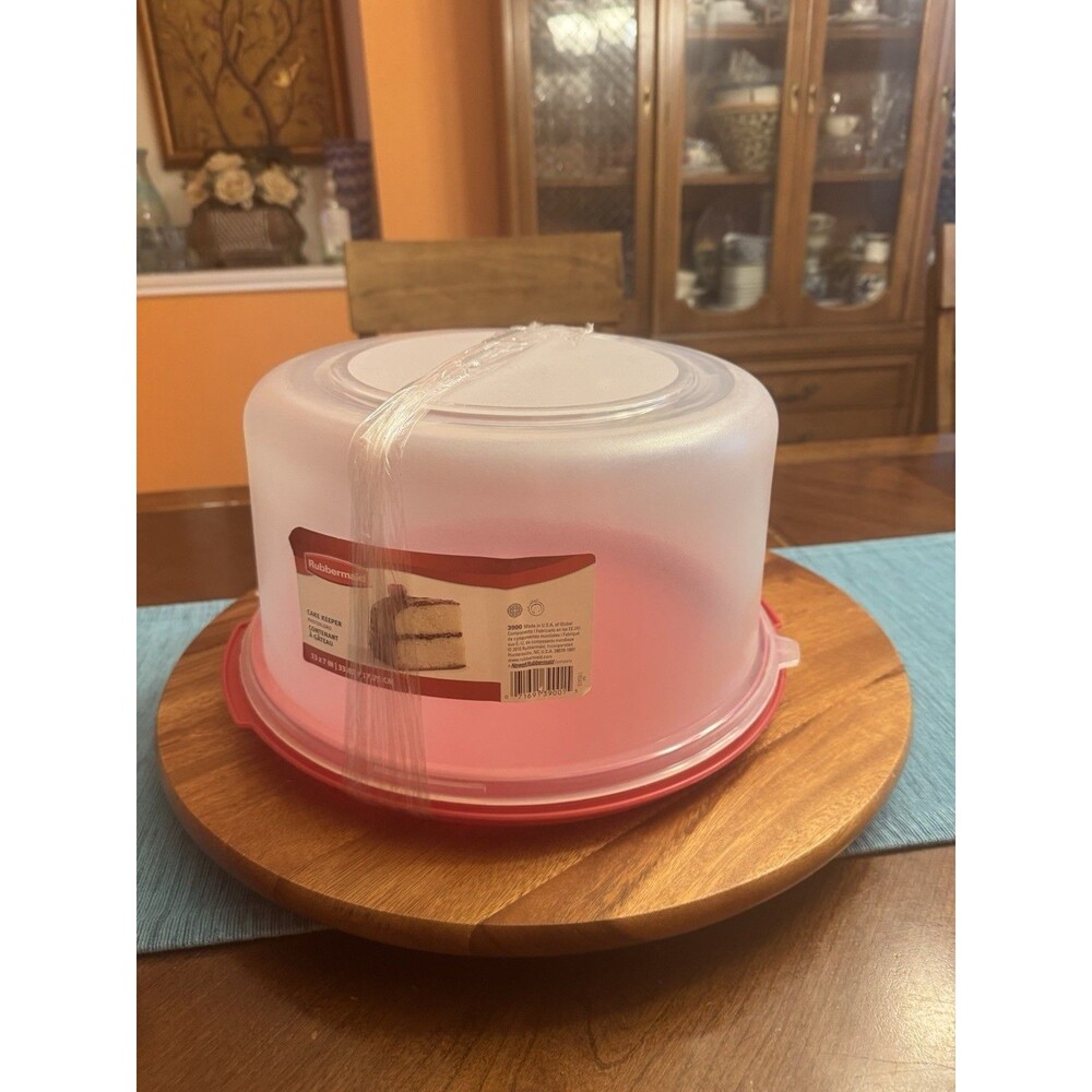 RUBBERMAID CAKE KEEPER Round Plastic 13" X 7"